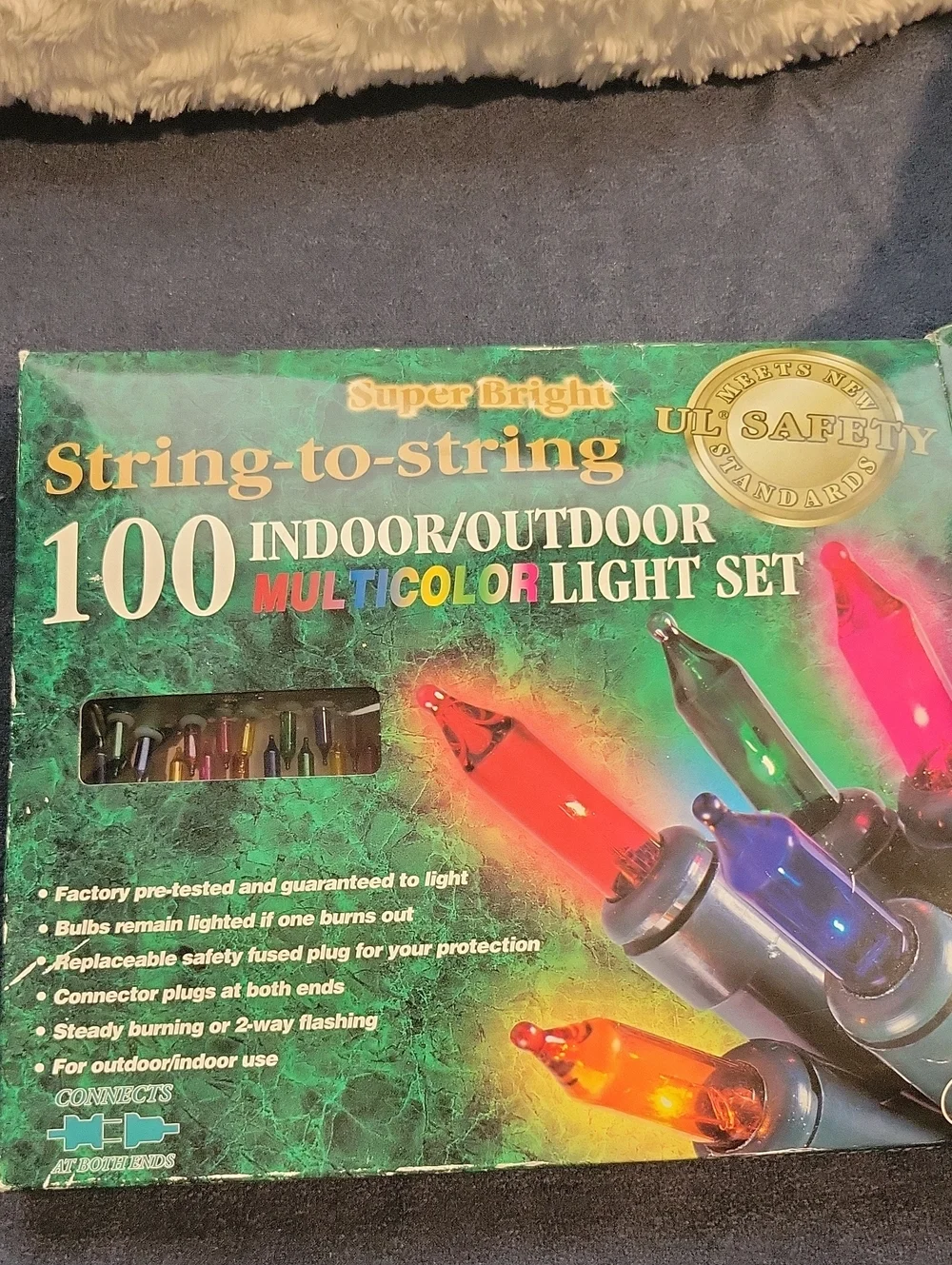 Super Bright 100 Multi Colored String Lights Christmas Holiday